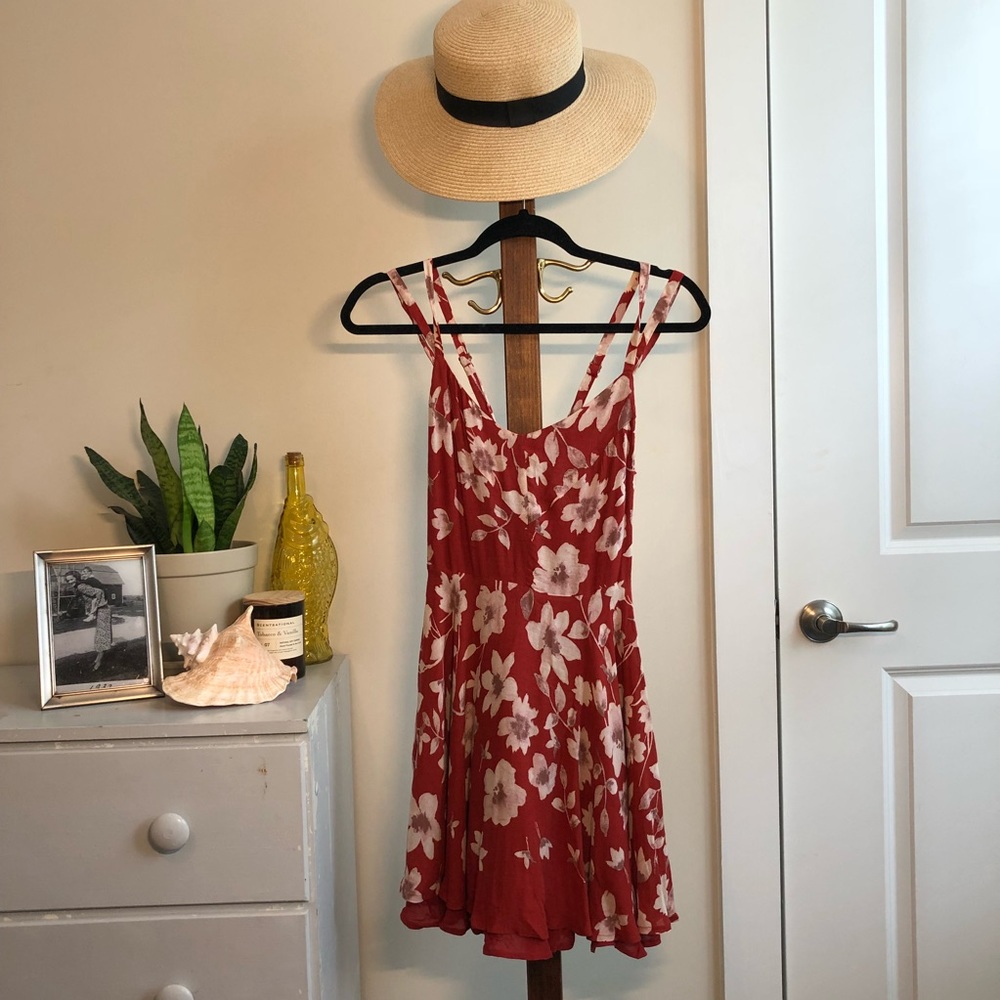 Kimichi Blue Floral Mini Dress